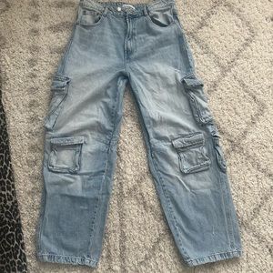 Zara Women's Boot Cut Jeans - Light Blue